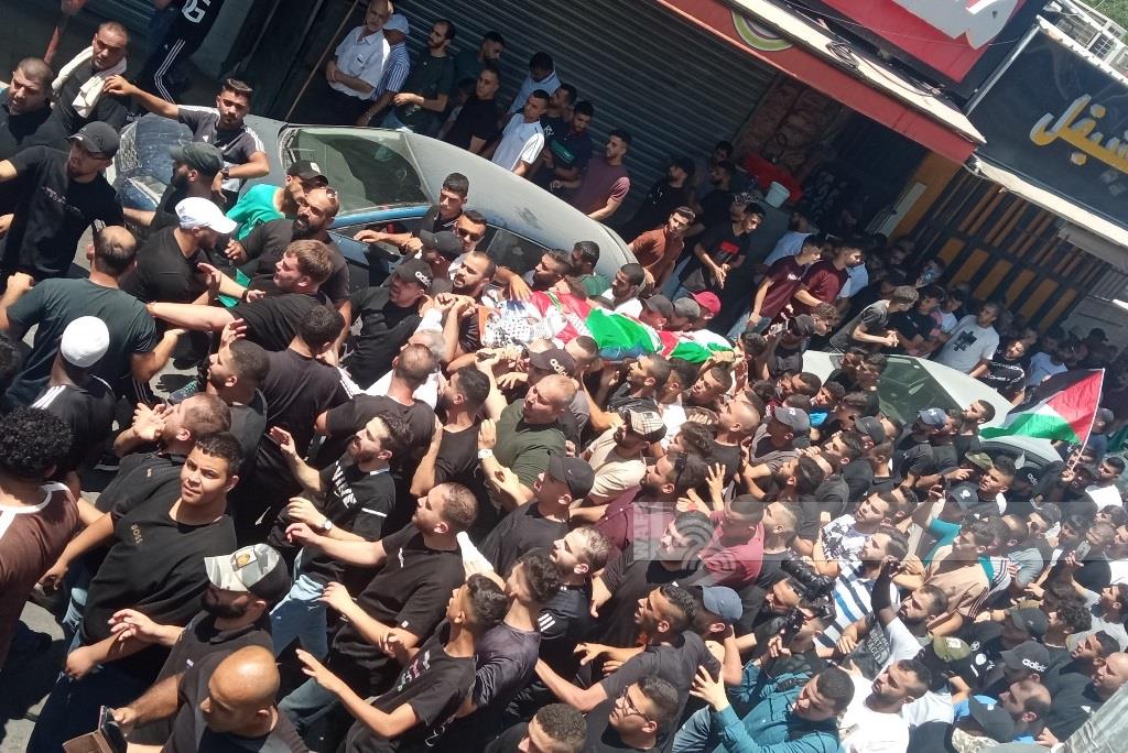 جانب من تشييع جثمان الشهيد محمود جراد في طولكرم (تصوير: وفا عواد/ وفا)